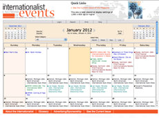 Internationalist Calendar of Advertising Events Around the World
